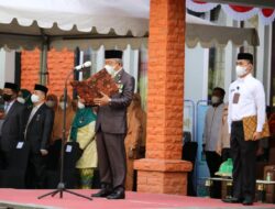 Transformasi Layanan Umat, Pesan Menag RI pada Upacara HAB di Kanwil Kemenag Sulbar