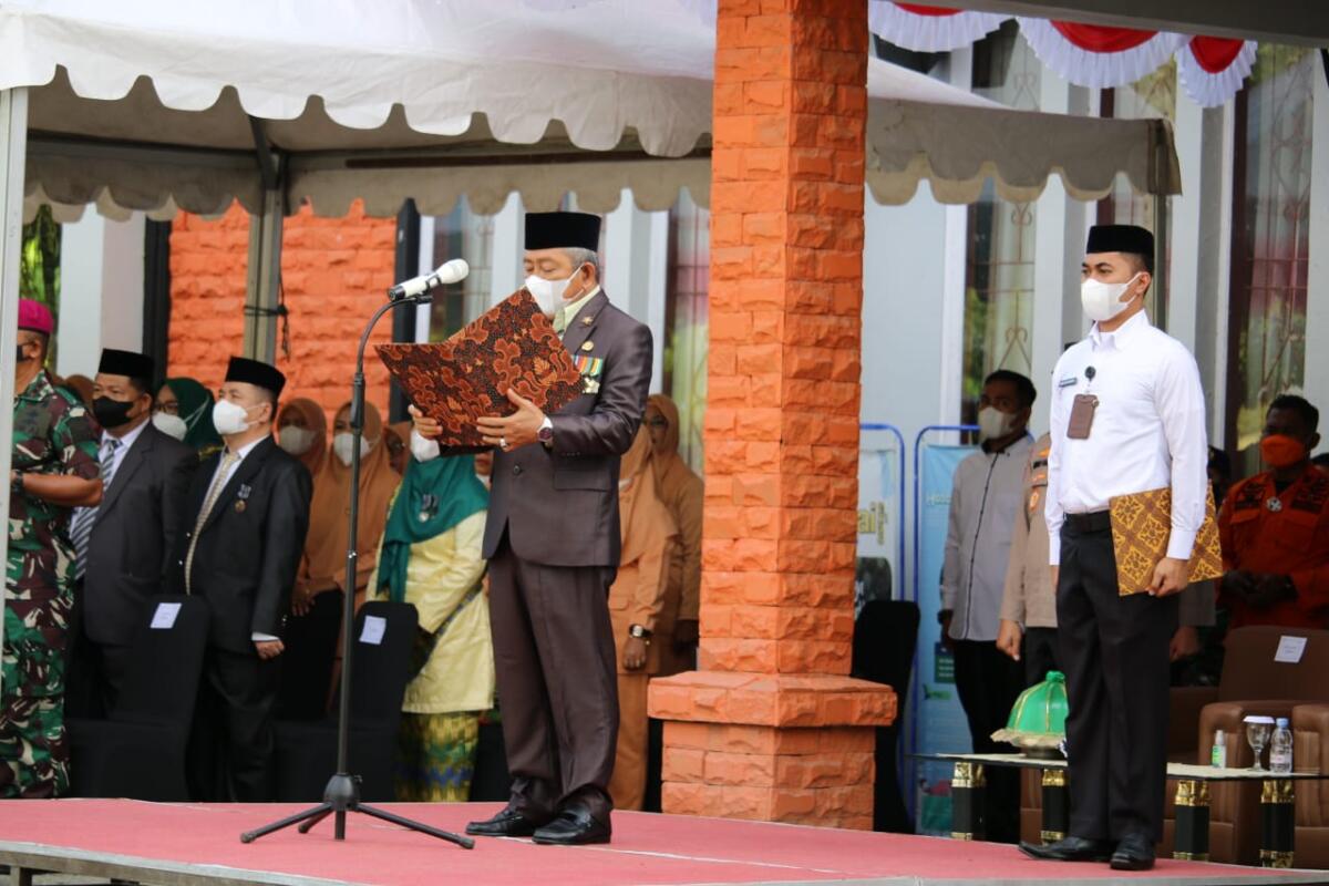 Transformasi Layanan Umat, Pesan Menag RI pada Upacara HAB di Kanwil Kemenag Sulbar