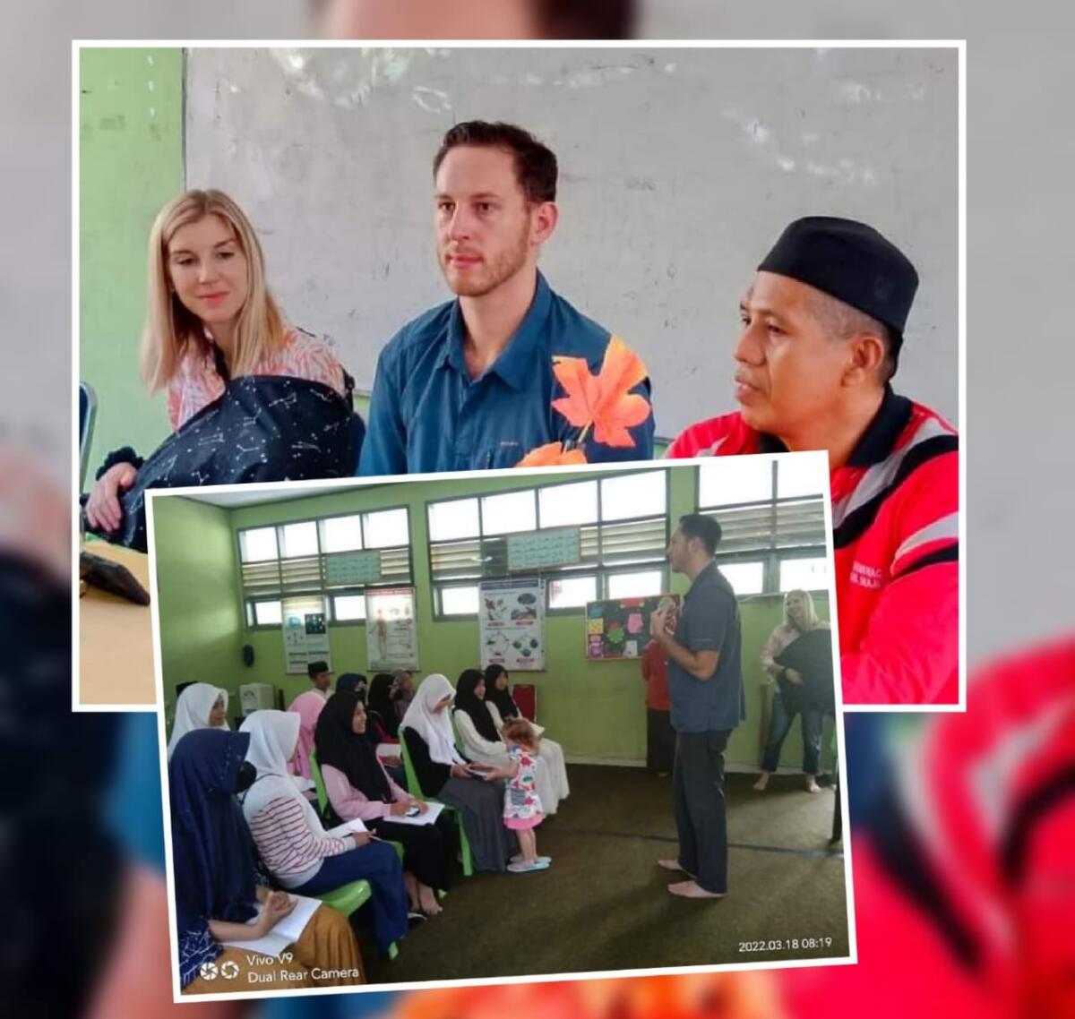 English Camp MTs Negeri 1 Majene Hadirkan Penutur Asli Craig dan Abigael