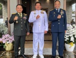 Tiga Pimpinan Matra TNI Kumpul di Rumah KSAD Usai Pidato Kenegaraan Presiden