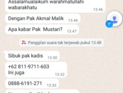 Waspada, Nama Pj Gubernur Sulbar Akmal Malik Dicatut Penipu Via WA