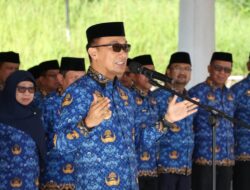 Pj Gubernur Zudan Pimpin Apel Hari Kesadaran Nasional, Ini Pesannya kepada ASN