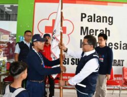 Sekprov Lepas Kontingen Jumbara PMI Sulbar ke Lampung