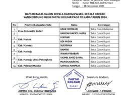 Aras-H4 Dapat Penugasan dari DPP Golkar untuk Jadi Bakal Calon Gubernur/Wagub di Sulbar