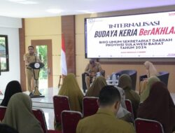 Biro Umum Setdaprov Sulbar Gelar Internalisasi Budaya Kerja Berakhlak