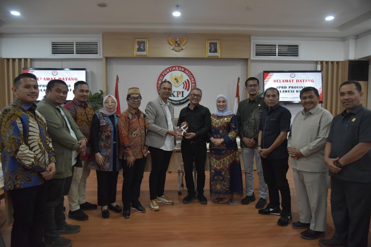 Wakil Ketua DPRD dan Komisi I Kunjungi KPI Pusat dan KPI DKI Jakarta Konsultasi Persiapan Seleksi Anggota KPID Sulawesi Barat