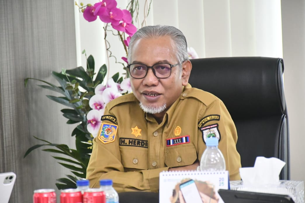 Bahas Efisiensi Anggaran, Plh Sekprov Rapat Bersama Sekda Se-Sulbar