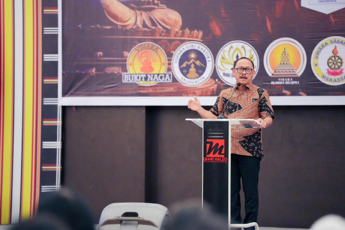 Sannipata Waisak Sulselbar, SDK Tekankan Pentingnya Toleransi Antarumat Beragama