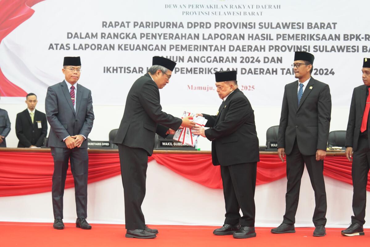 LKPD Pemprov Sulbar 2024 Raih WTP, Wagub: Target Kami WTP Tanpa Catatan