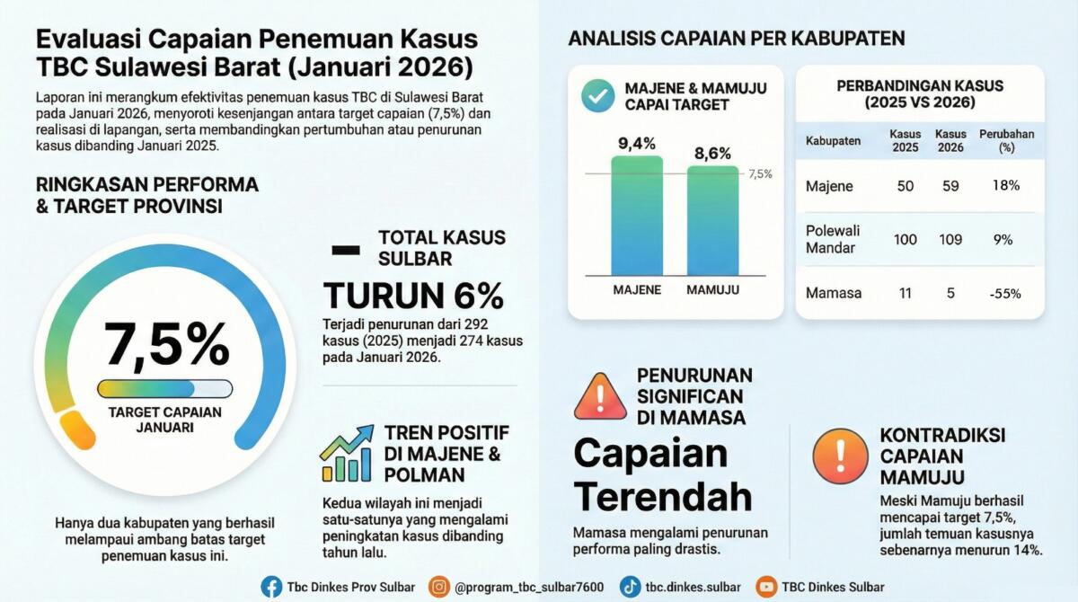Sulbar Perkuat Penemuan dan Penanganan Kasus TBC 2026